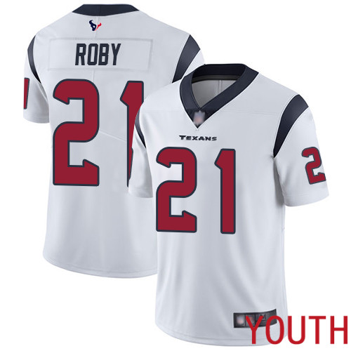 Houston Texans Limited White Youth Bradley Roby Road Jersey NFL Football 21 Vapor Untouchable